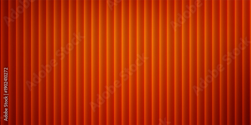 Red orange yellow ribbed glass. Vector ribbed glass texture background. Mesh gradient. acrylic ribbed bath surface. Reeded glass background semitransparent overlay.