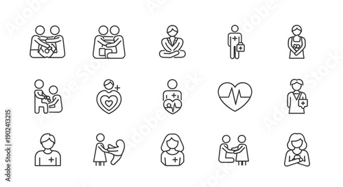 Collection of Medical and Healthcare Icons.
