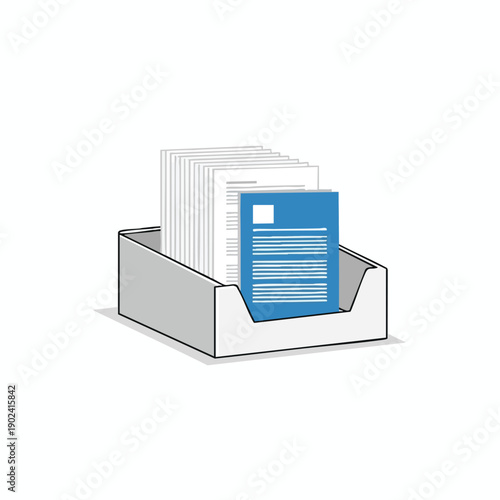 Document Storage Box with Files
