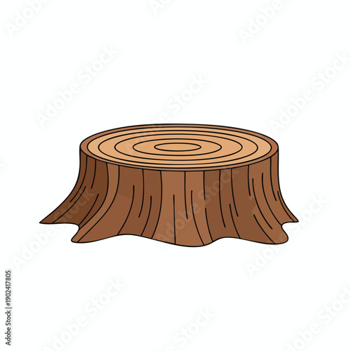 Tree Stump Illustration