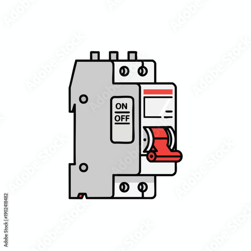 Circuit Breaker Switch Illustration
