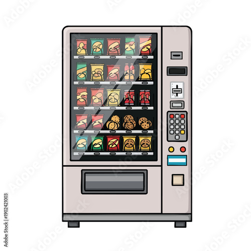 Vending Machine with Snacks and Drinks