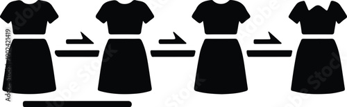 silhouette clothing shirt skirt fashion choice sequence apparel vector design
