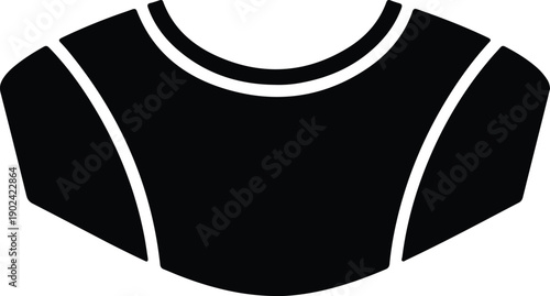 silhouette minimalist upper body profile icon illustration graphic vector design