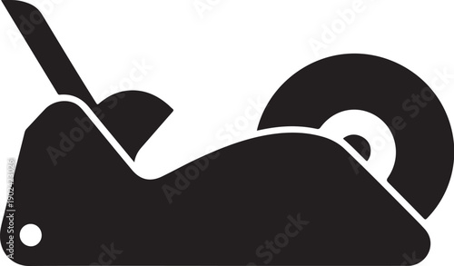 Black and white plane flying over a mountain range