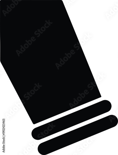 silhouette of a tube of cream with cap removed vector design