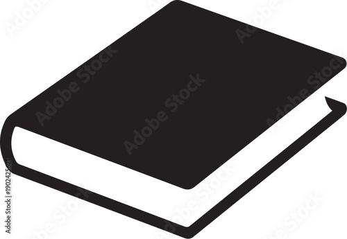 Black book with white spine and pages outlined in black