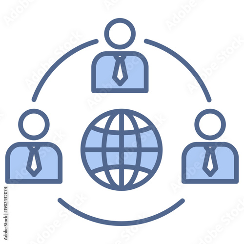 Connection Blue Icon