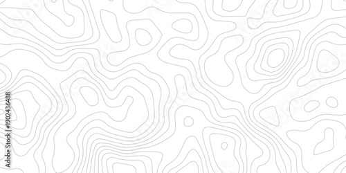 Abstract topographic wavy patterns design. Seamless flowing curve lines on white background. minimal contour line art pattern. terrain lines background. elevation contour map inspired vector design.