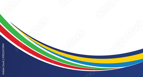 Abstract geometric colorful background with wave and basic shape. vector Eps 10