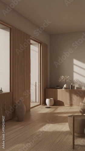  minimalist villa made of white concrete and natural wood