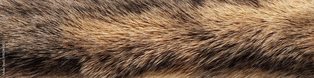 Fototapeta premium Realistic Fur Texture Detailed Brown and Tan Surface