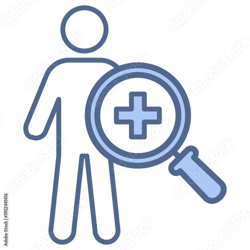 Clinical Diagnosis Blue Icon