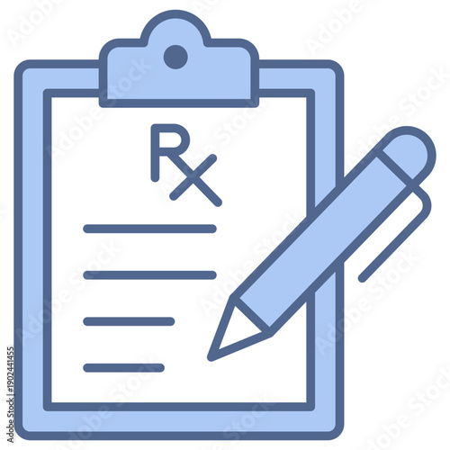 Medical Record Blue Icon
