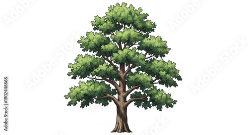 tree isolated on white