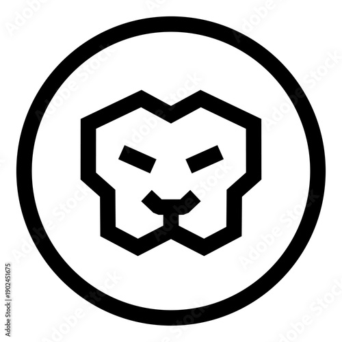Minimal Lion Symbol for Professional Brand Identity.eps