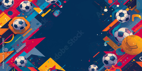 A grunge vector illustration of a seamless football pattern featuring a black soccer ball sphere engulfed in a fire flame design for a Brazil championship sport competition banner