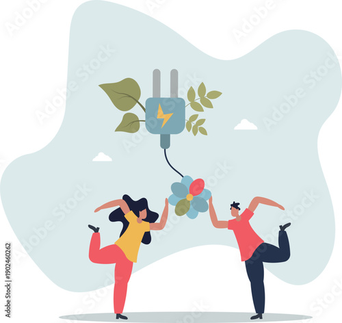 Green electricity is a concept of alternative energy sources that do not pollute the environment.