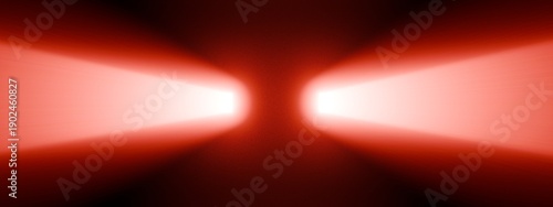 Glowing red horizontal laser beam light leaks overlay with straight neon line and dark background