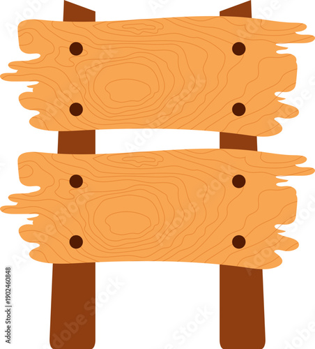 Blank Wooden Notice Board