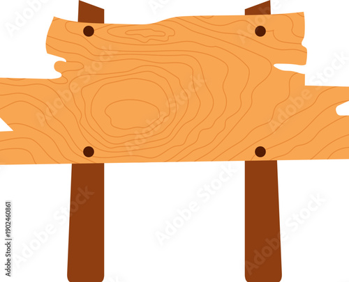Blank Wooden Sign Vector