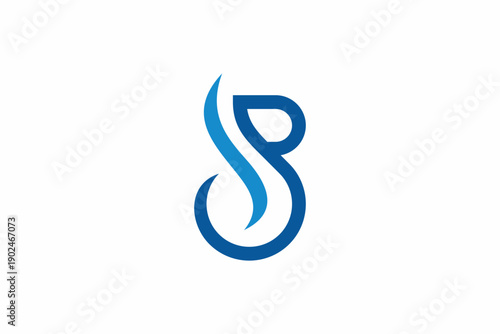 Letter B Elegant Liquid Logo 
