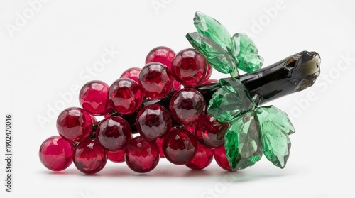 Decorative Glass Grapes. Concept featuring grapes, glass art, decorative, fruit, still life.