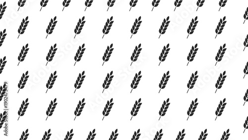 Wheat background. Wheat, rice, or barley seamless pattern. Wallpaper, farm, harvest, agriculture, organic, packaging, wrapper, backdrop