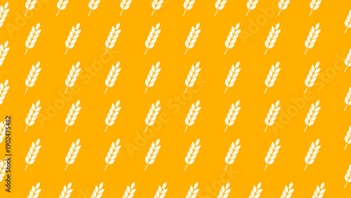 Wheat seamless pattern background. Wheat, rice, or barley. Wallpaper, farm, harvest, agriculture, organic, packaging, wrapper, backdrop