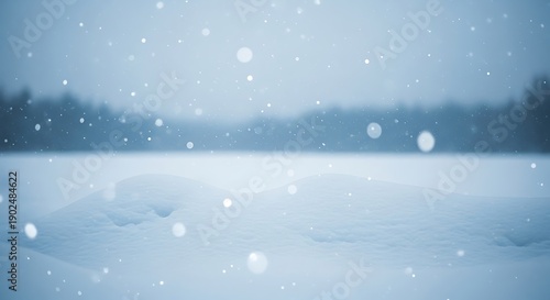 Wallpaper Mural Christmas and Happy New Year snowy landscape with festive lights Torontodigital.ca