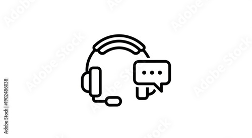 Customer support specialist wearing headset and chatting with client