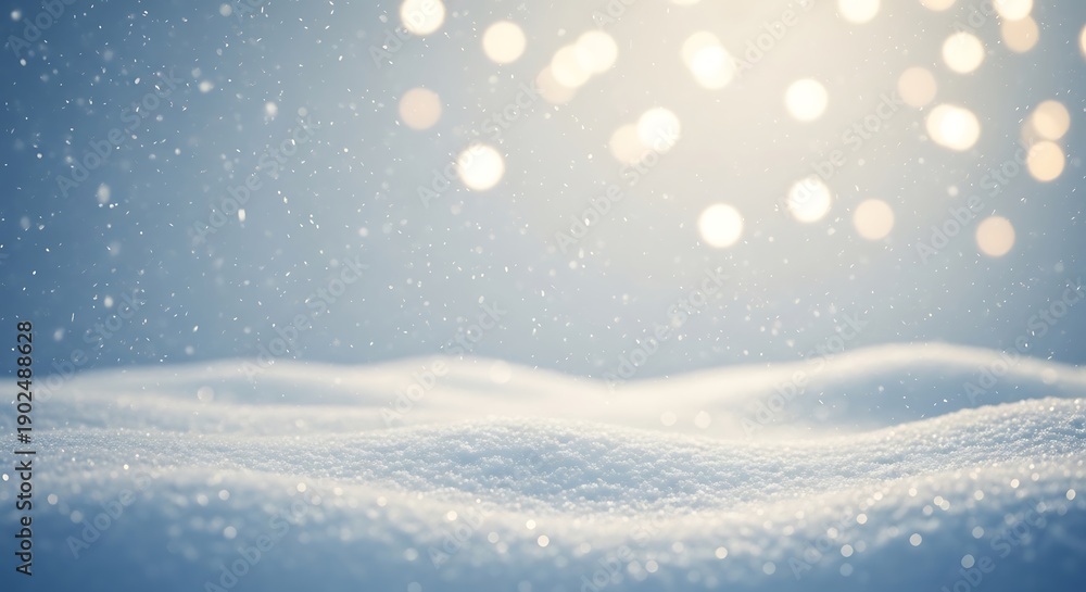 custom made wallpaper toronto digitalSerene winter landscape with snow falling on frozen lake near forest