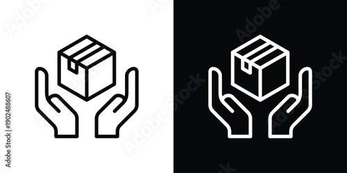 Fragile Icon Sheet Multiple Style Collection Isolated Vector