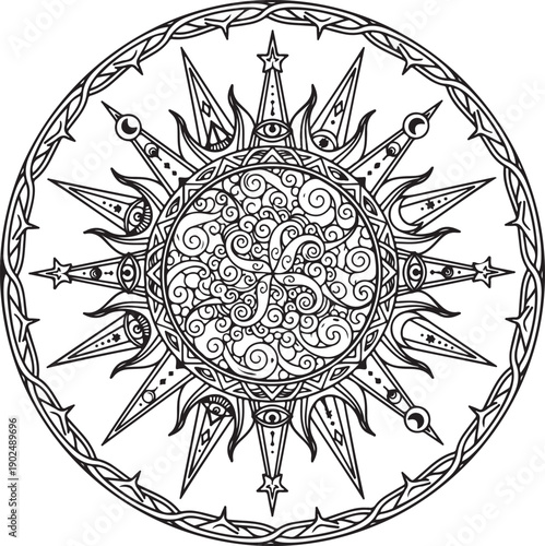 mandala round ornament
