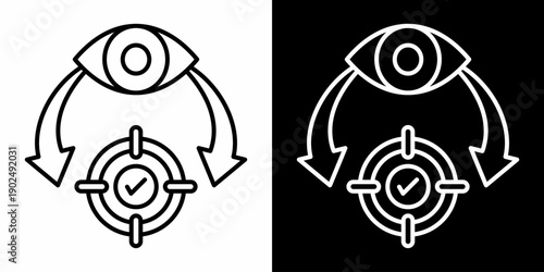 Vision White Icon Set Design