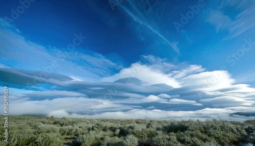 Wallpaper Mural Expansive Sky Over Verdant Landscape - A Serene Natural Vista. Torontodigital.ca