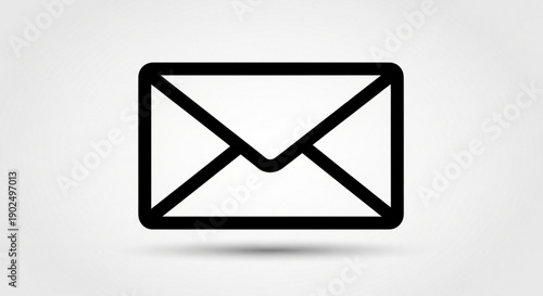 Modern email icon for digital communication and messaging