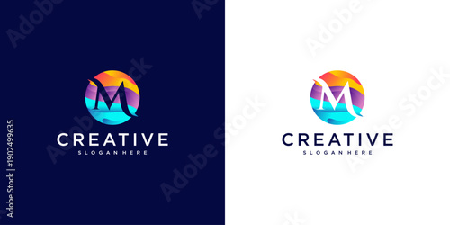 Logo m powerful colour