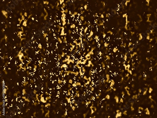 An abstract, luxurious golden textured background featuring sparkling, shimmering elements reminiscent of glitter, dust, or light reflections on a rough surface. Prosperity, elegance & festivity.