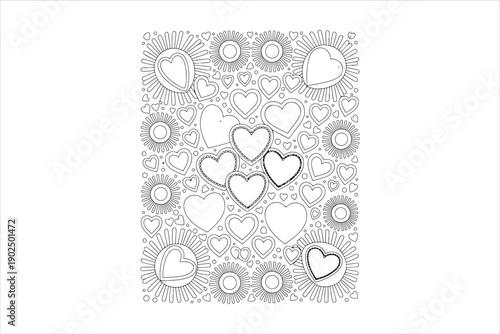 Romantic Couple Silhouette with Heart Background