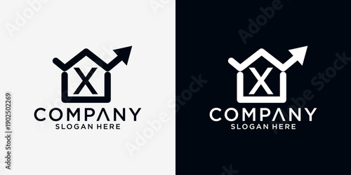 X Home finance logo design