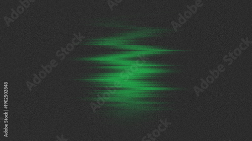 Billede på lærred Green digital disturbance creating data error effect