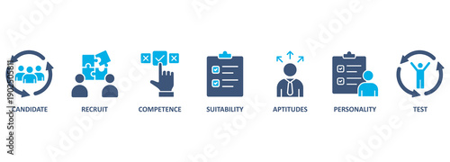 personal audit and assessment center Human resources vector illustration 