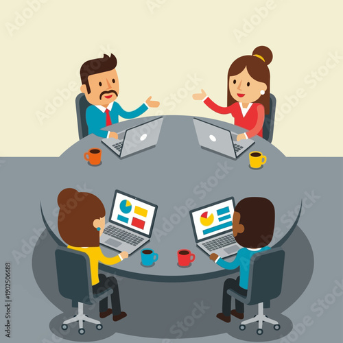 Business Team Meeting Discussion Collaboration.