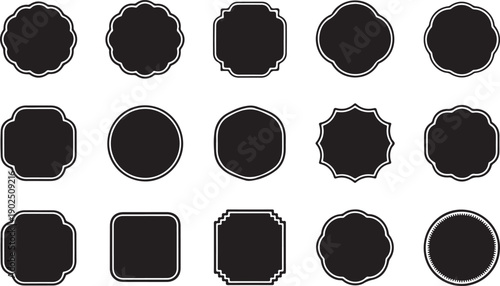 Ramadan kareem set stylish frame, promotions and advertising baner, islamic frame vector illustration in arabic style. graphic style with abstract shapes