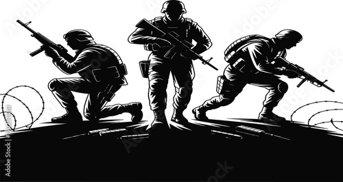 Websoldier, army, combat, war, rifle, battle, defense, military, weapon, tactical, silhouette, armed, gear, mission, operation,
