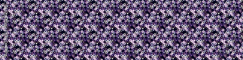 Seamless horizontal geometric mosaic pattern background design