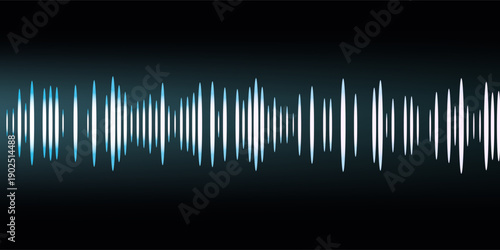 Multicolor waveform spectrum, imagination of voice record, artificial intelligence, 3d illustration