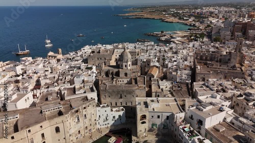 Wallpaper Mural Aerial View of Monopoli Old Town and Adriatic Sea, Puglia, Italy Torontodigital.ca