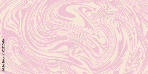 Pink candy pattern background. Abstract vector melted caramel texture. Strawberry cream swirls. Liquid mousse background. Psychedelic trippy raspberry ice cream.